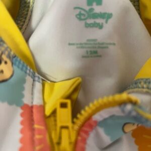 Disney Baby Yellow and White One Piece